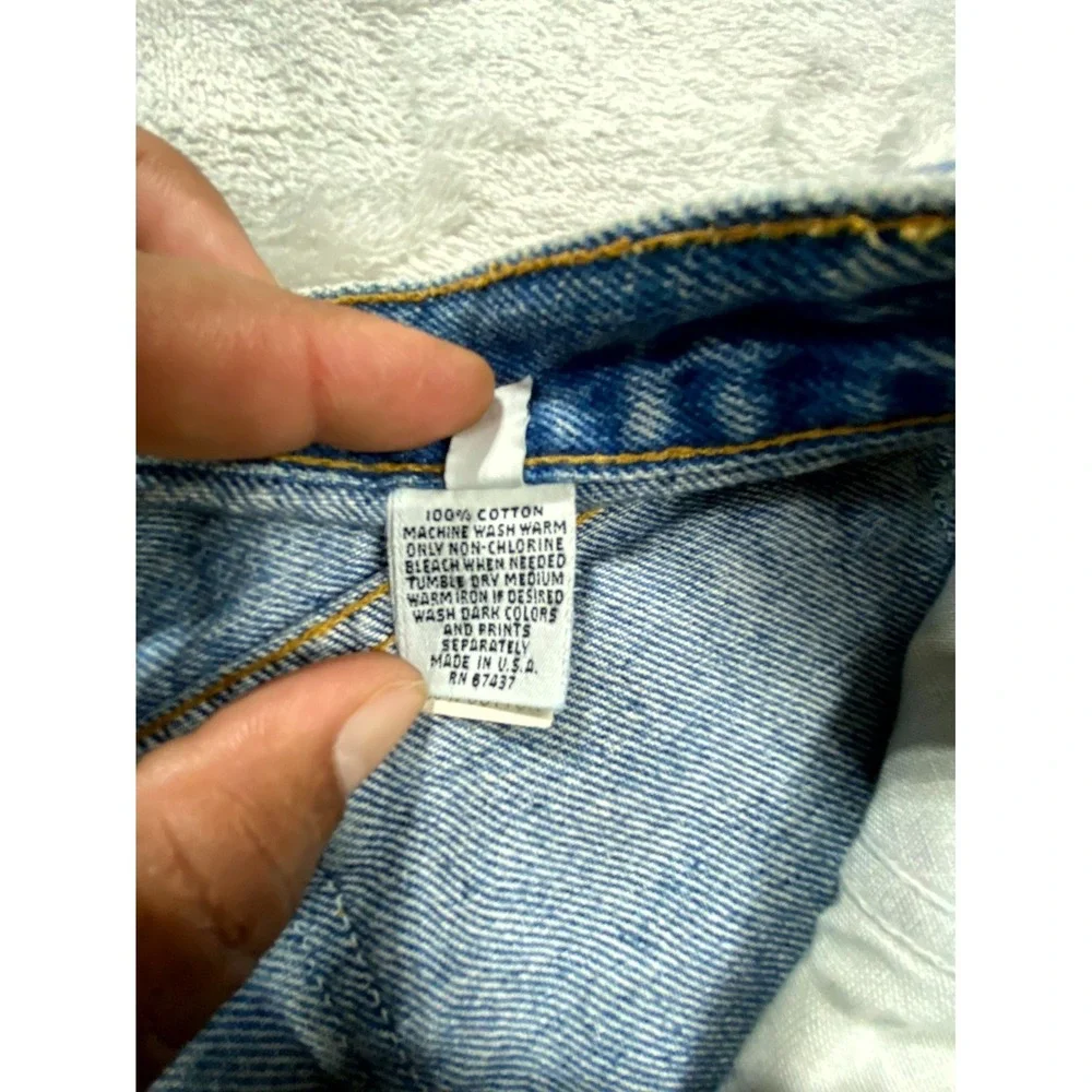 Vintage Lee Jeans‎ Women 14 Blue Made in USA Pleated High Waist Mom Cottagecore